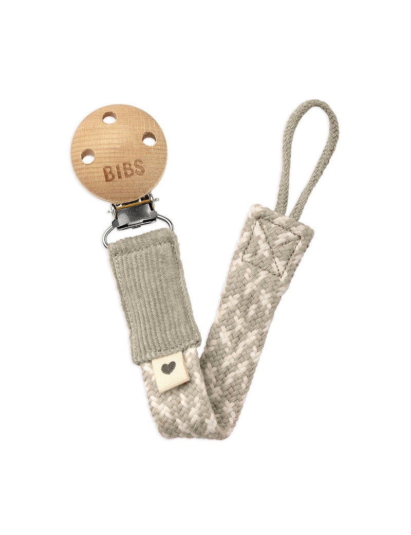 BIBS Paci Braid - Ivory/Sand