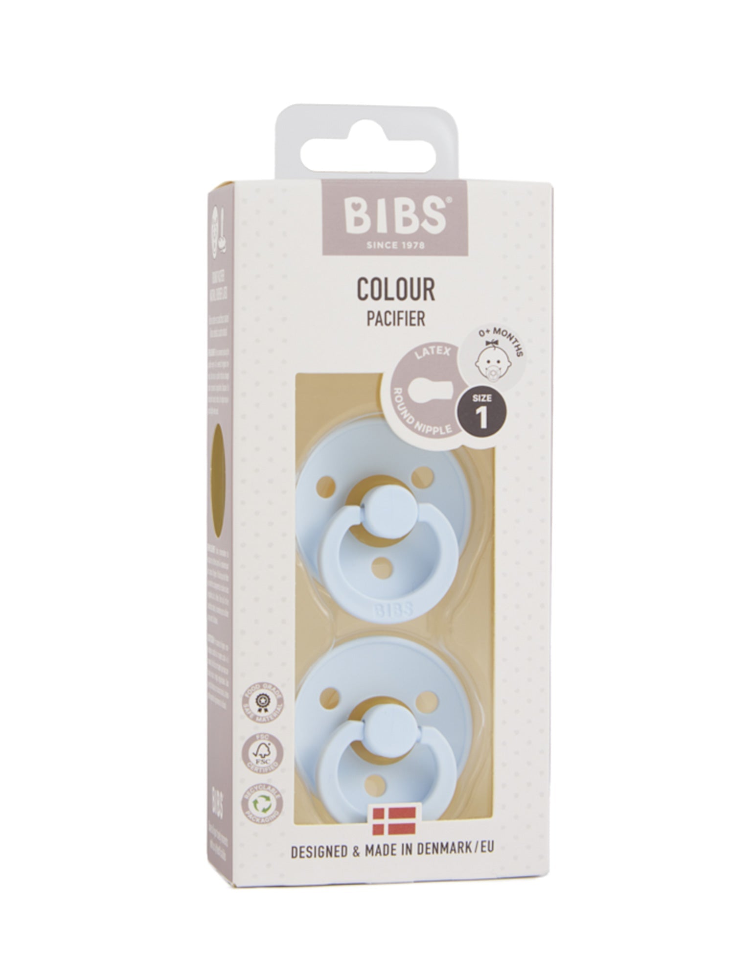 2 pk Bibs Pacifier - Blue