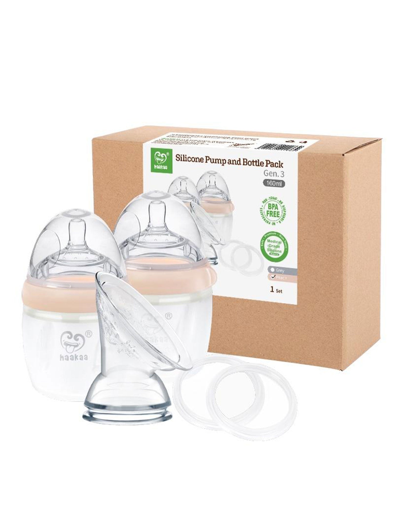 Silicone Pump and Bottle Pack - -