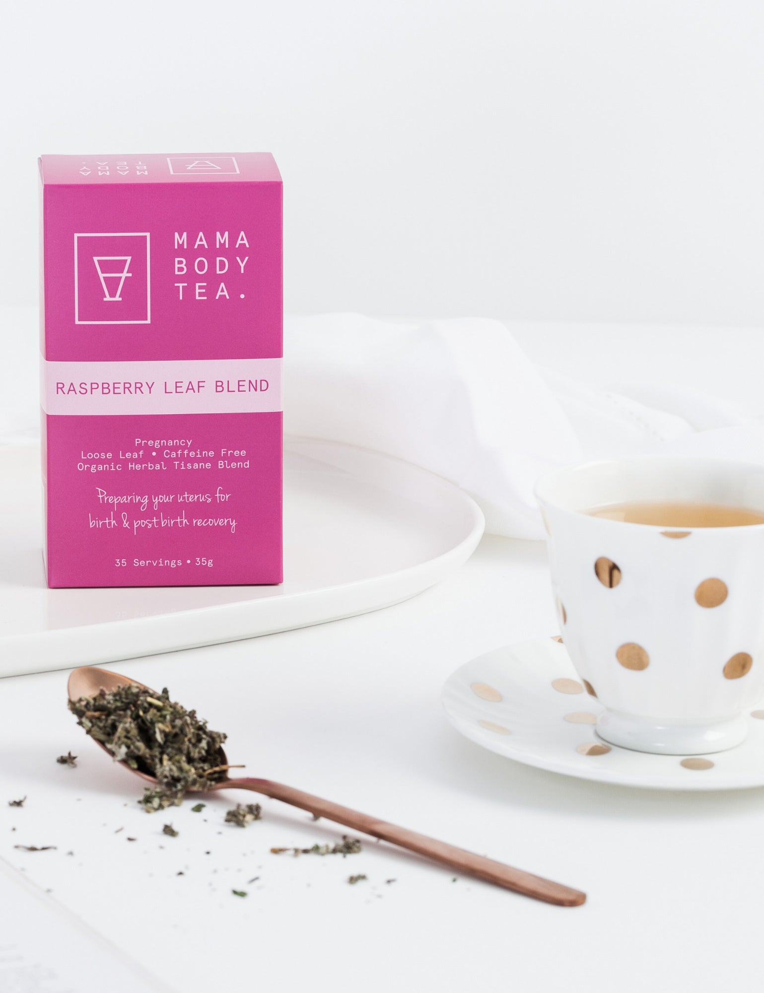 Raspberry Leaf Pyramid Tea Bag - -