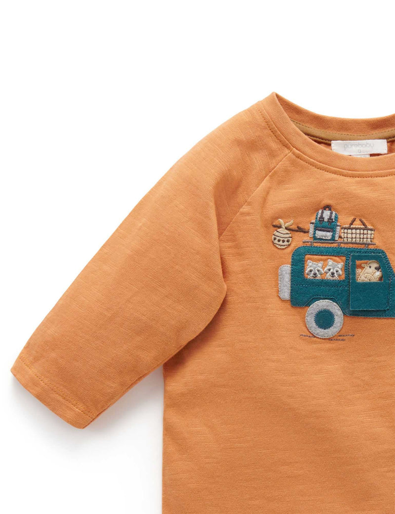 Happy Campers Tee - Carrot