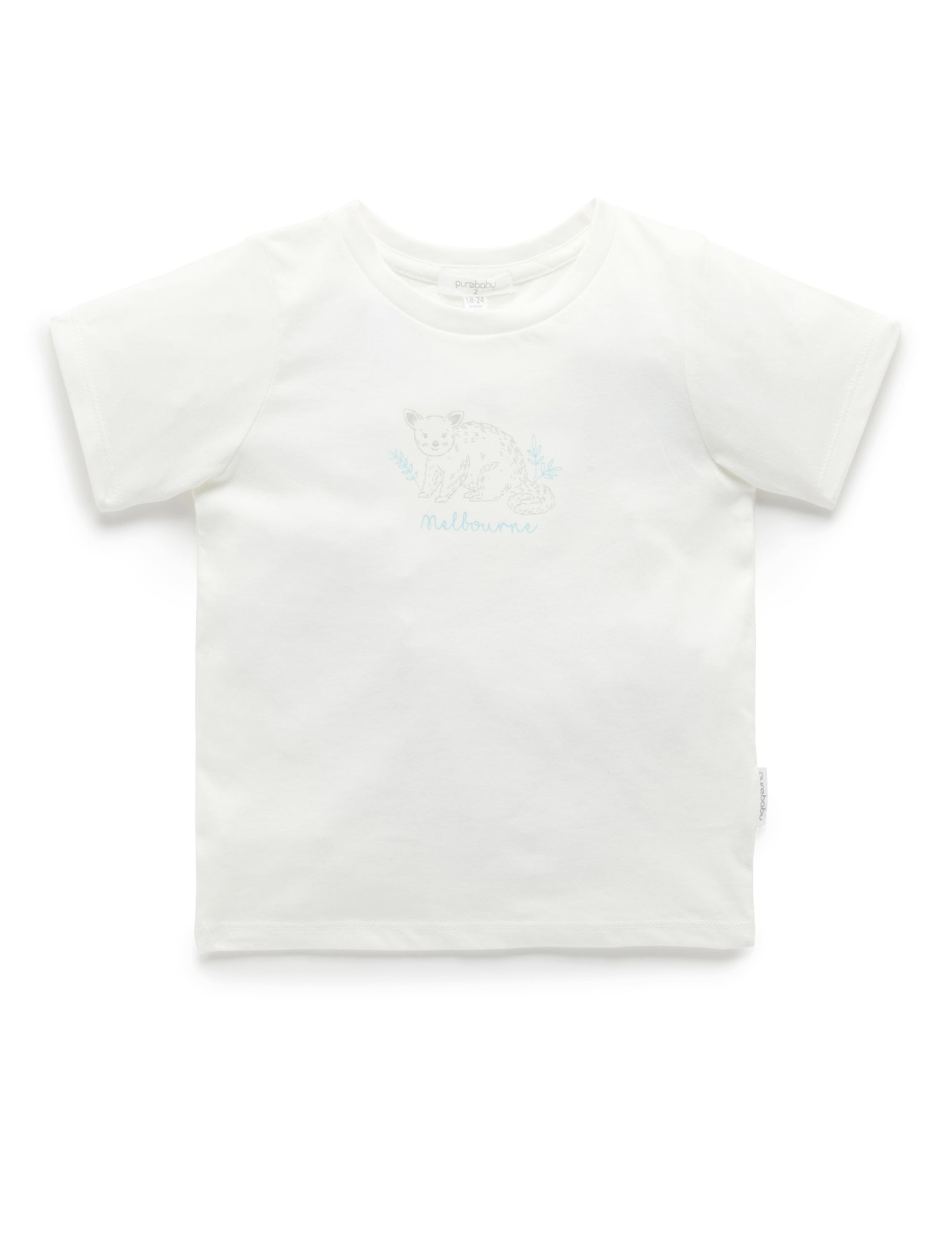Melbourne Print TShirt - Vanilla