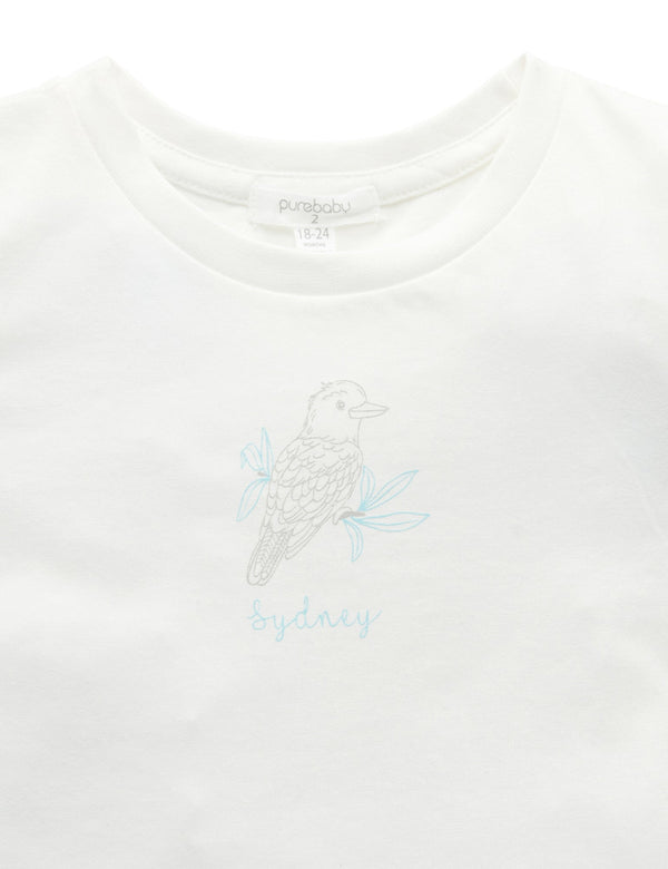 Sydney Print TShirt - Vanilla