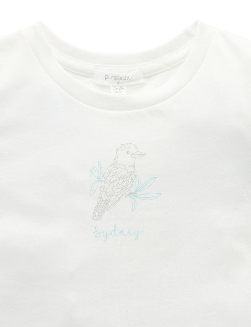 Sydney Print TShirt - Vanilla