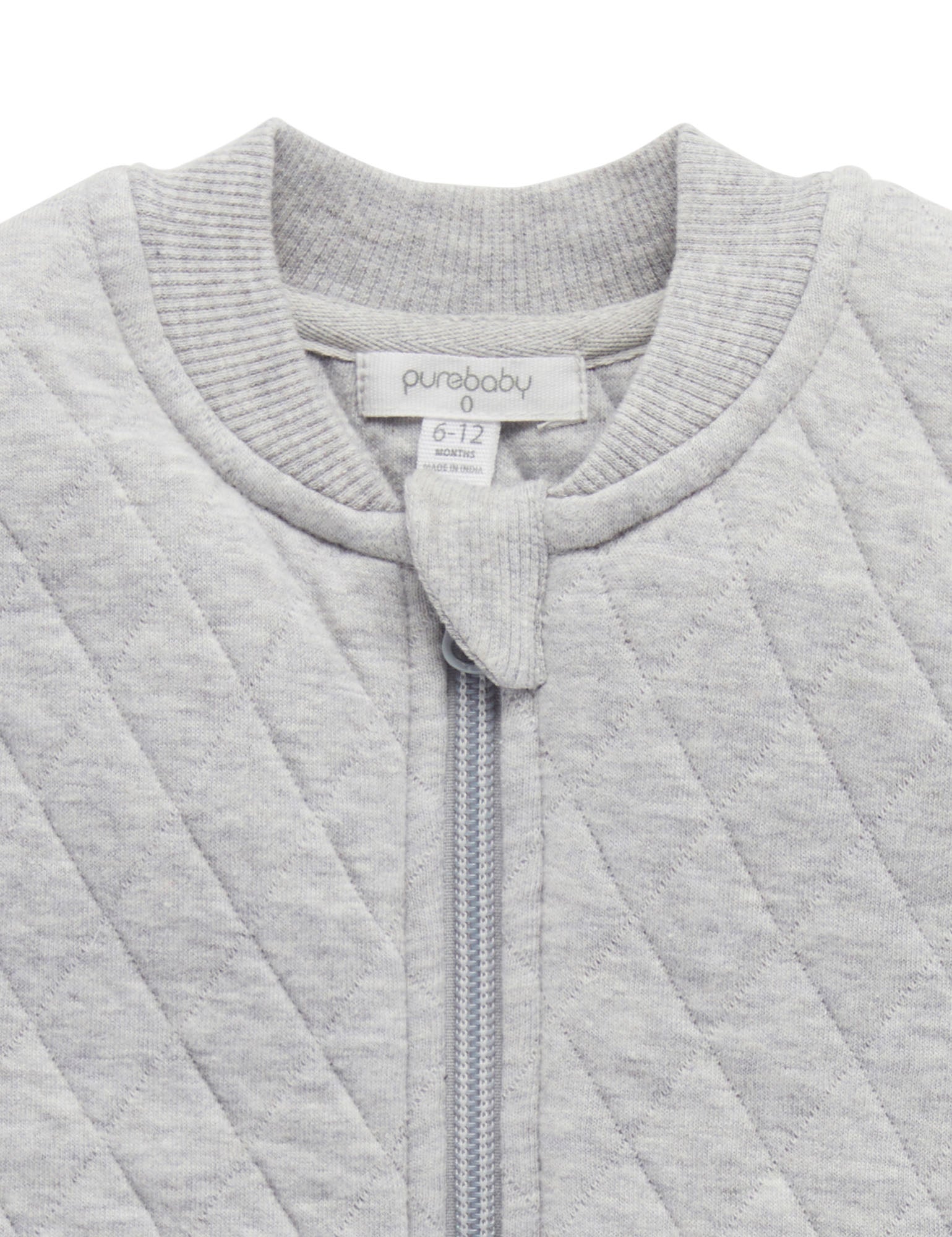Quilted Vest - Grey Melange