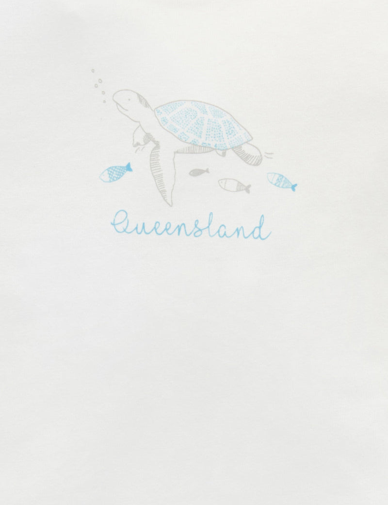 Queensland Print TShirt - Vanilla