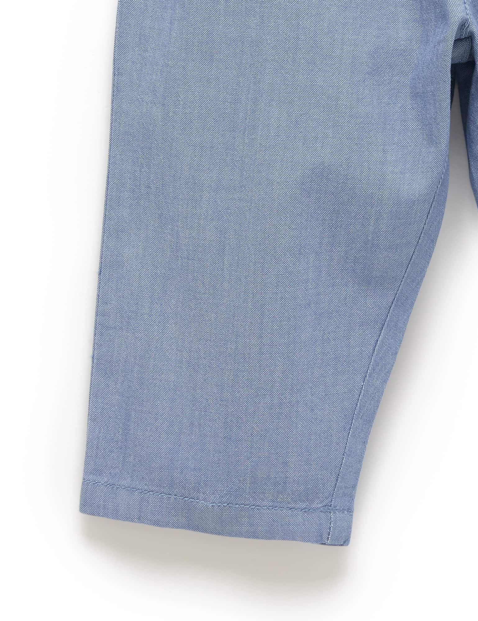 Relaxed Chambray Pants - Mid Blue Chambray
