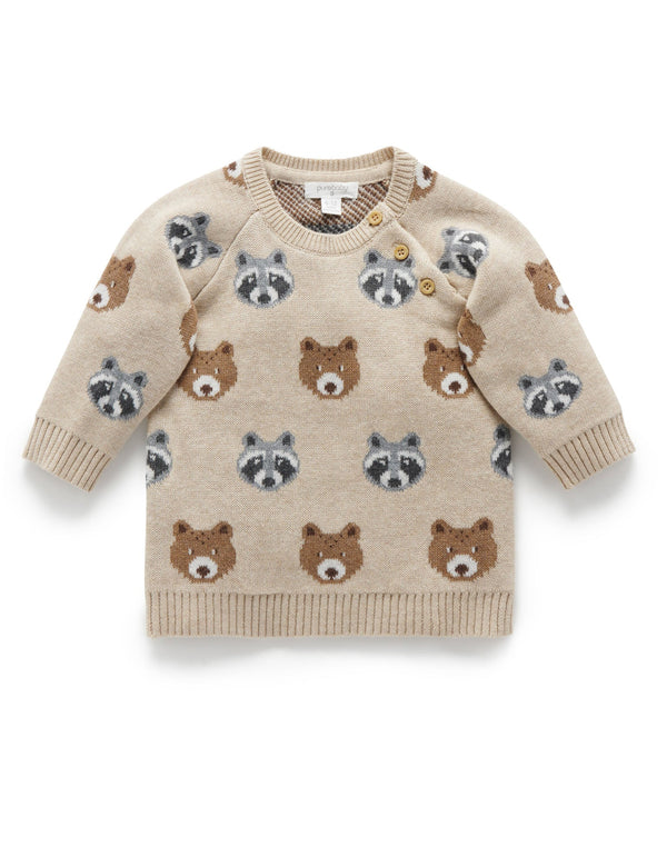 Jumper - Forest Faces Jacquard