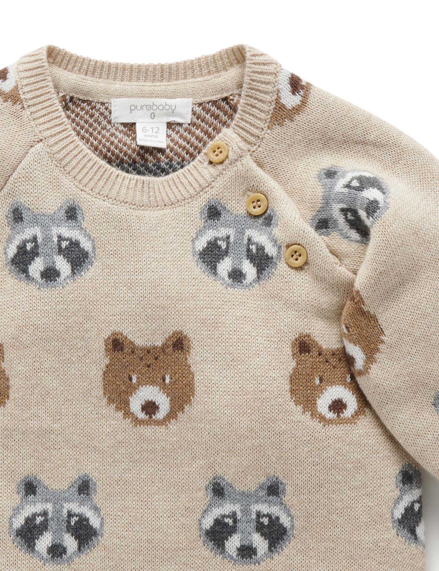 Jumper - Forest Faces Jacquard