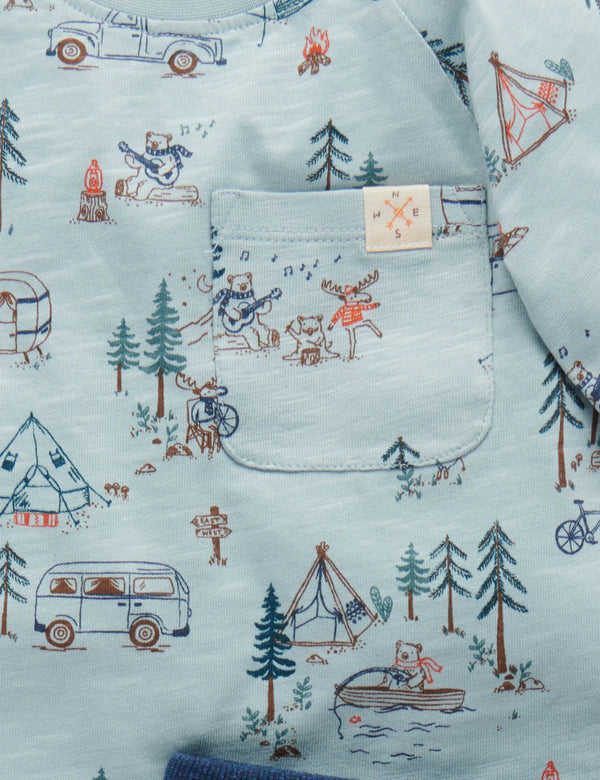 Camping Set - Fennel Camp Site Print