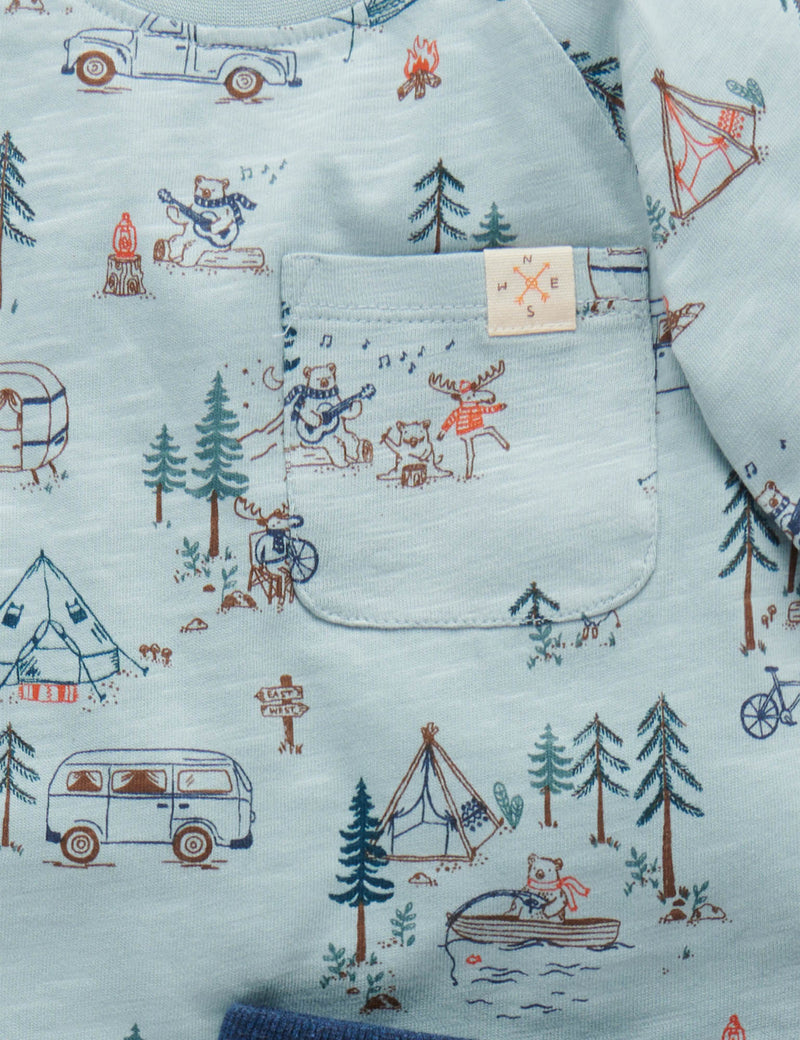 Camping Set - Fennel Camp Site Print