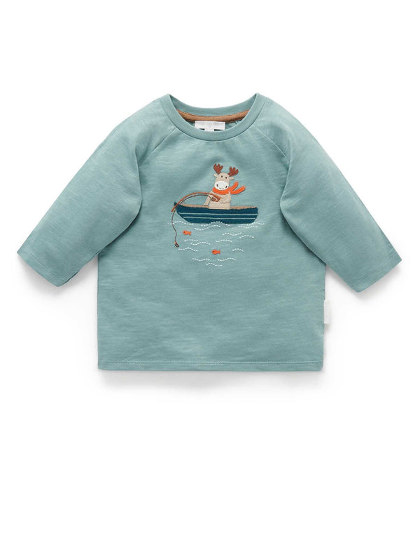 Little Boat Tee - Moss