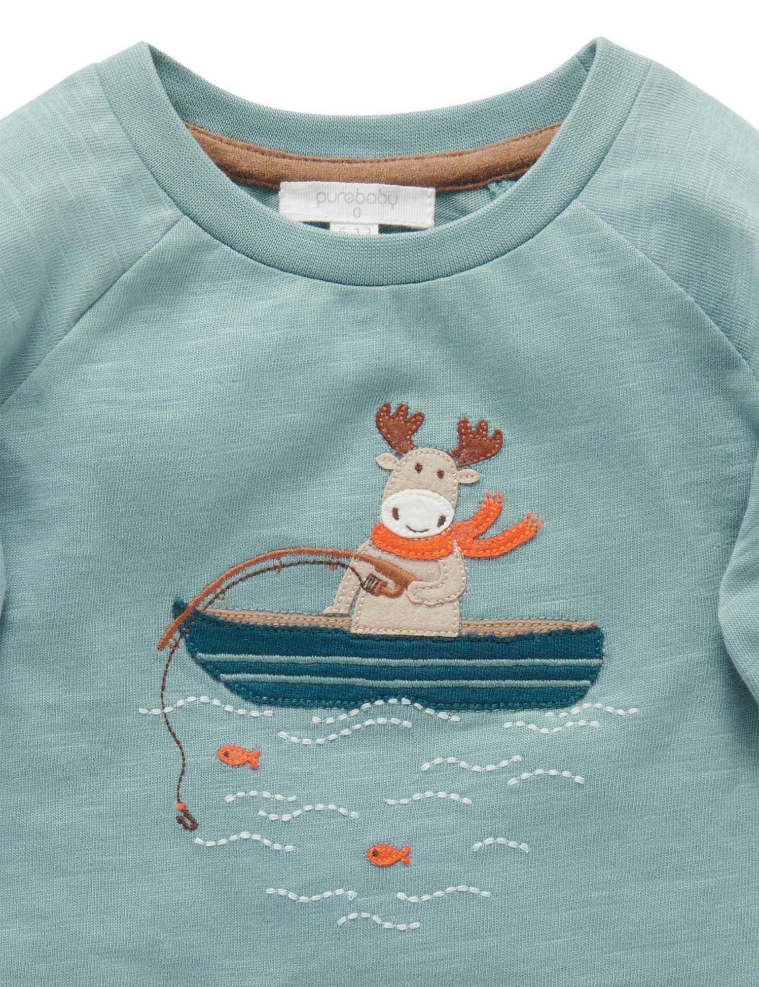 Little Boat Tee - Moss