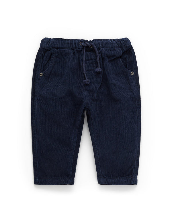 Lined Corduroy Pants - Winter Navy