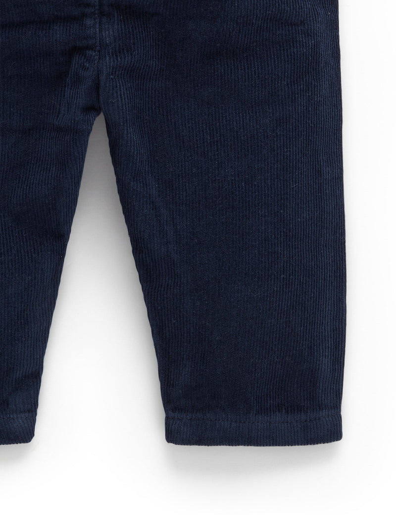 Lined Corduroy Pants - Winter Navy