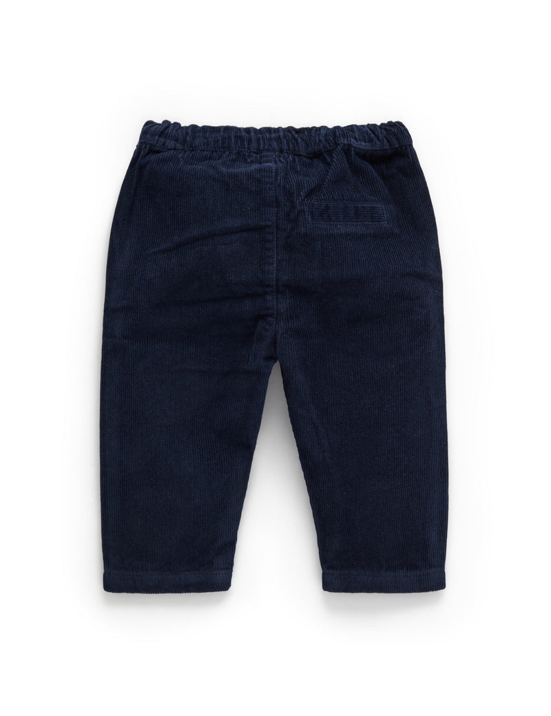 Lined Corduroy Pants - Winter Navy