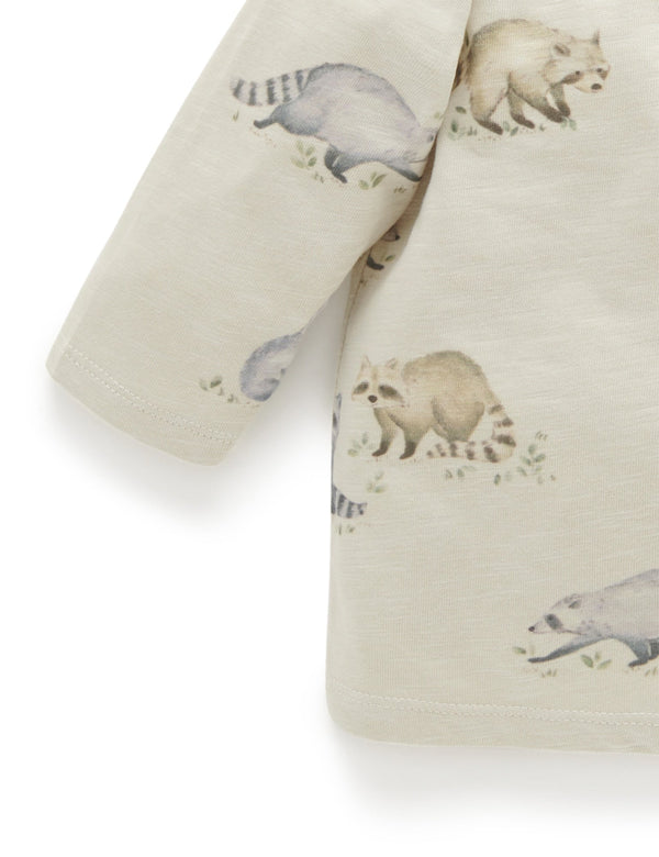 Busy Raccoon Tee - Raccoon Print