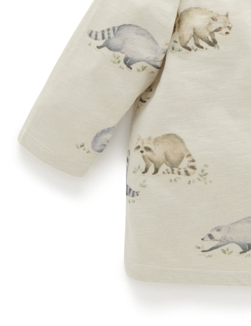 Busy Raccoon Tee - Raccoon Print