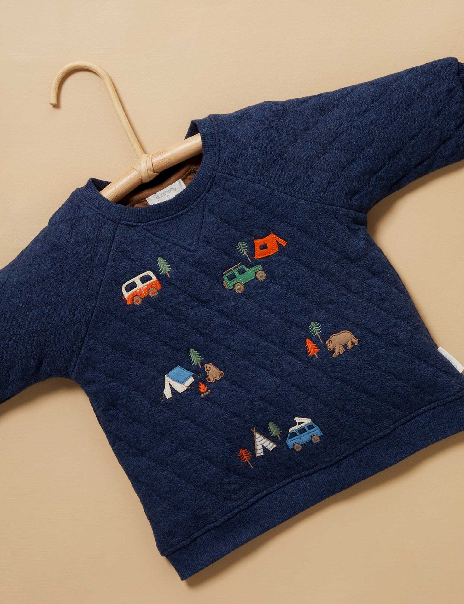 Camp Ground Windcheater - Indigo/Acorn Melange