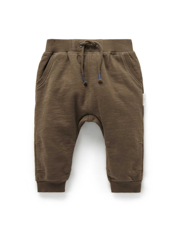 Slouchy Track Pants - CHOCOLATE