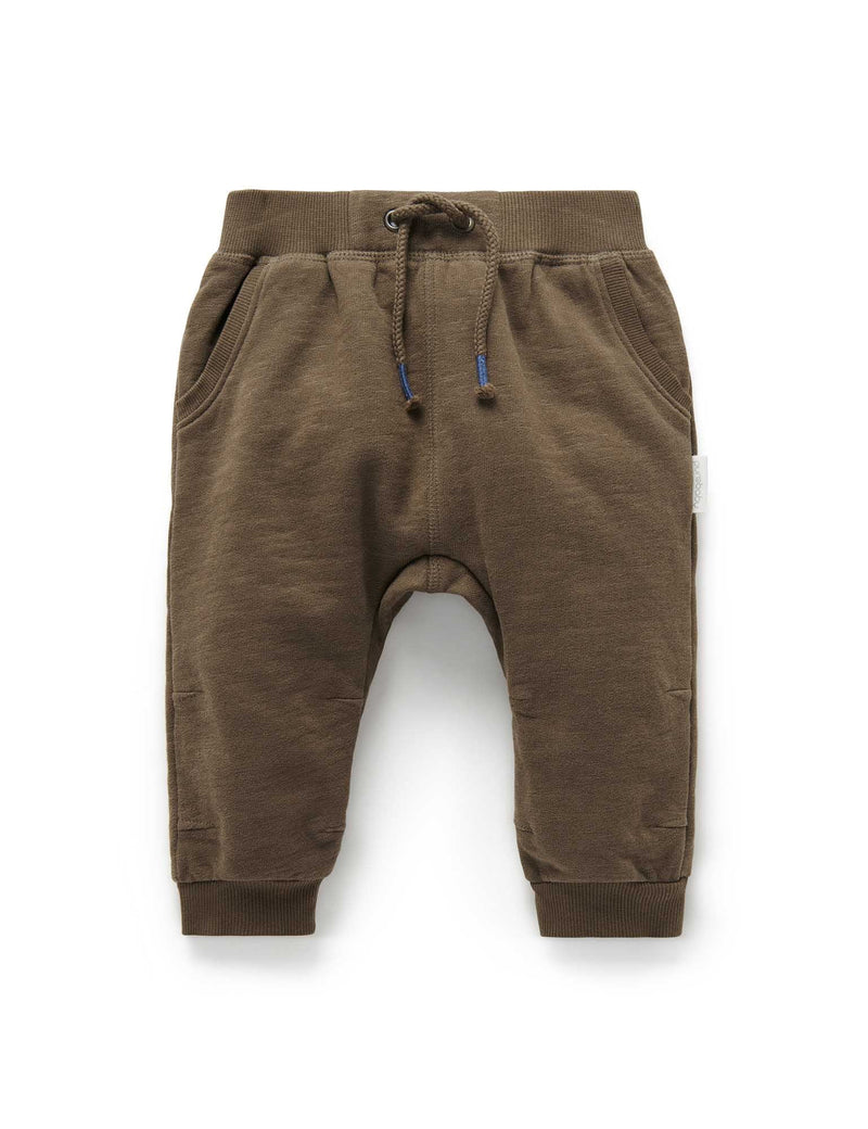 Slouchy Track Pants - CHOCOLATE