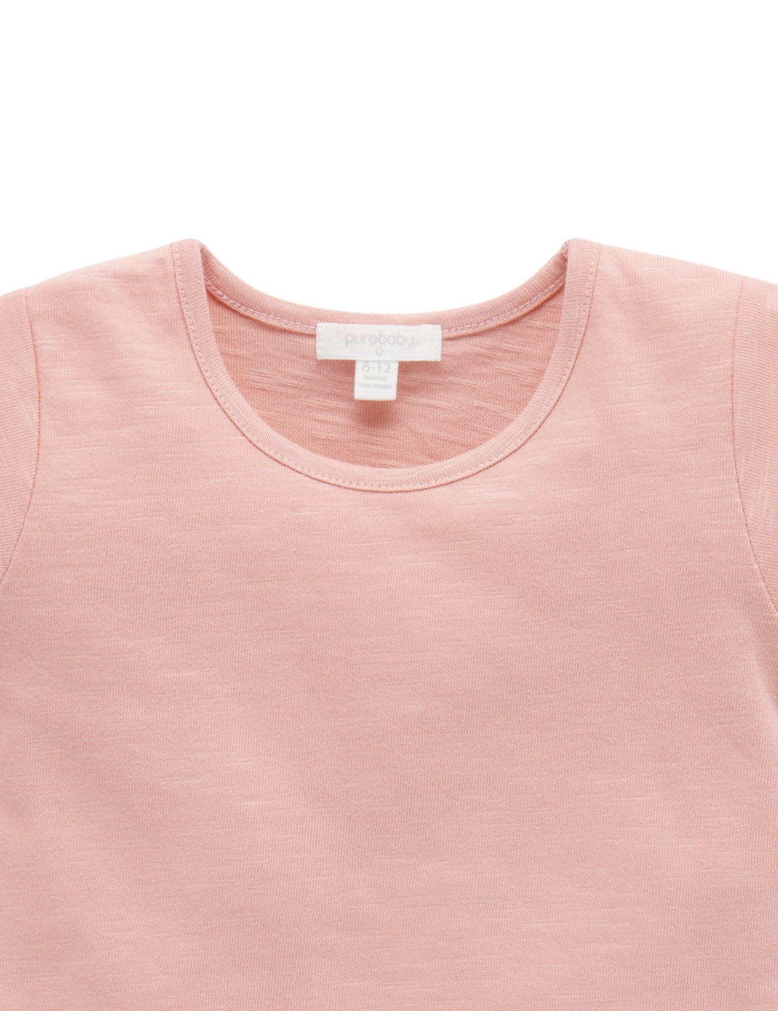 Basic Ruffle Tee - Apricot