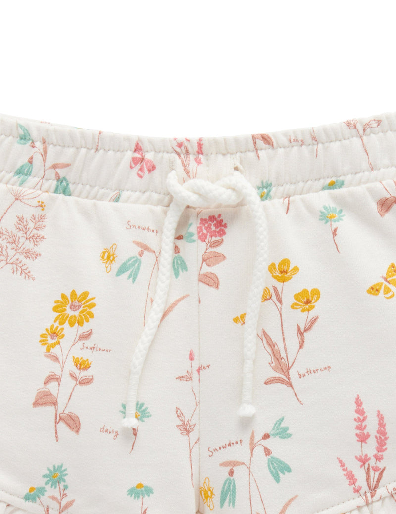 Pull On Shorts - Herb Print