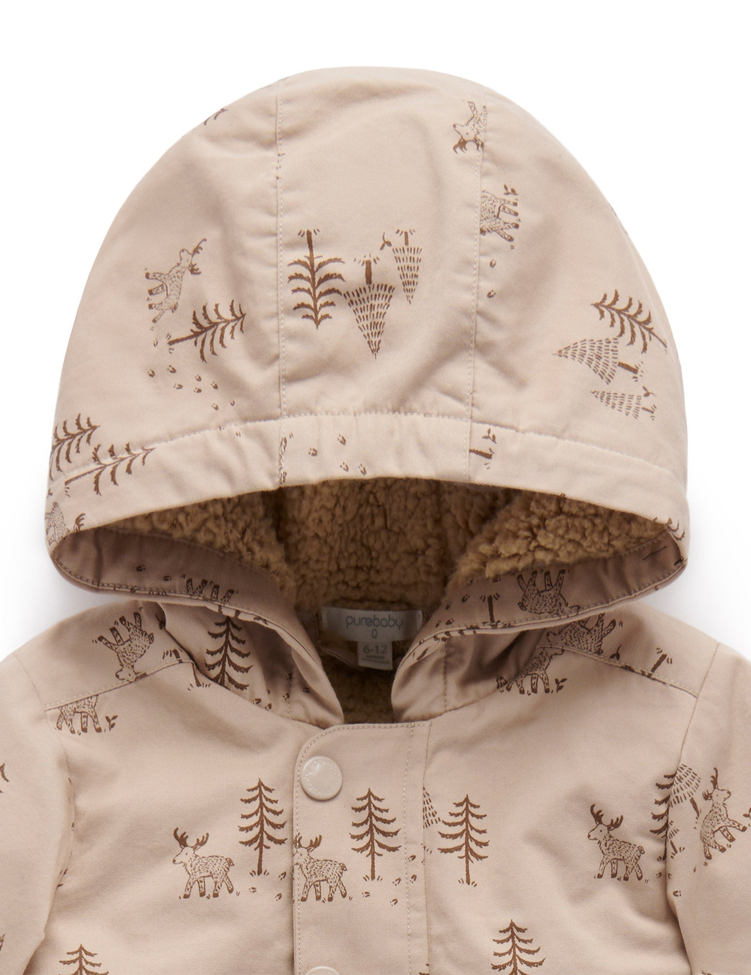 Padded Anorak - Wandering Moose Print