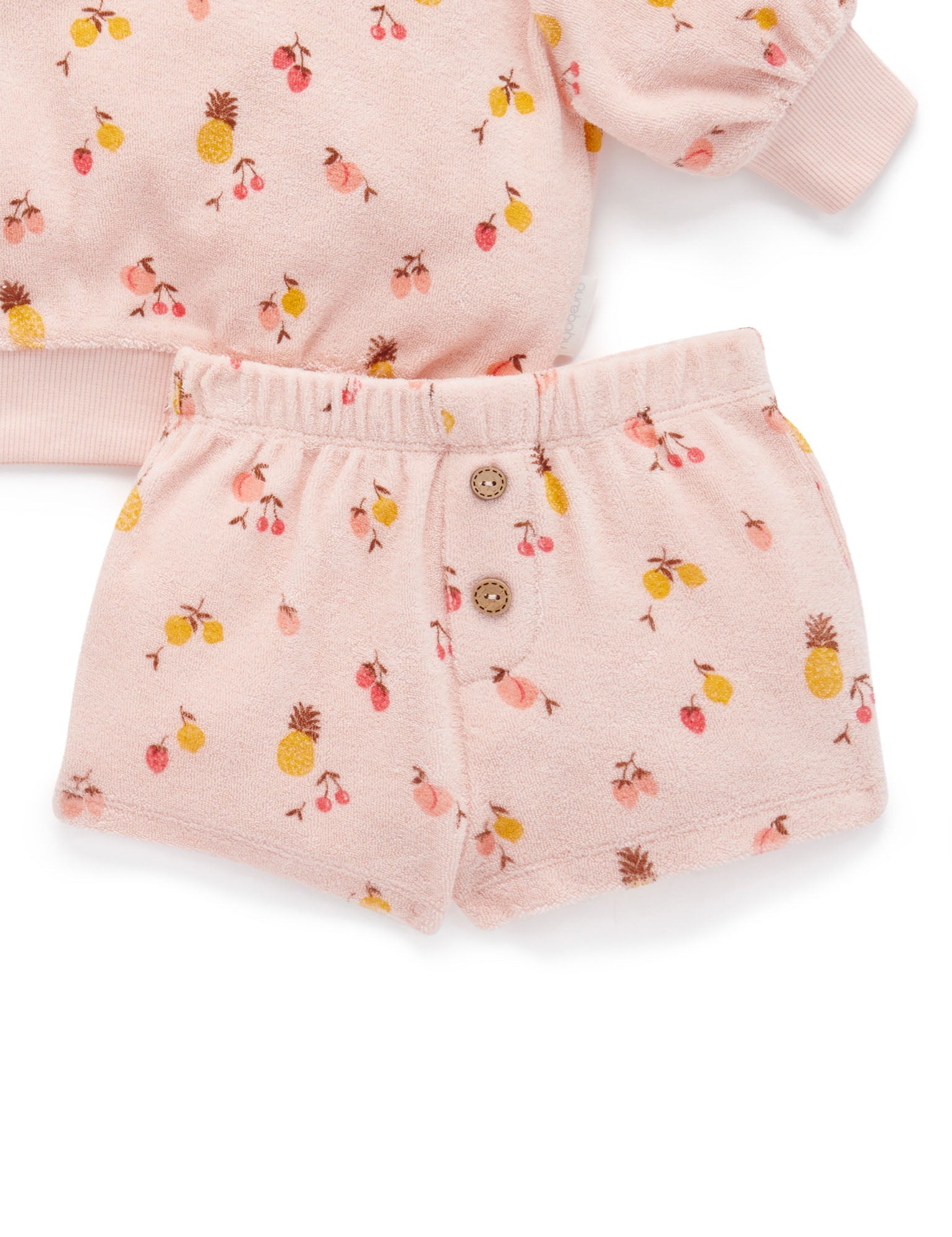 Towelling Set - Summer Fruits Print