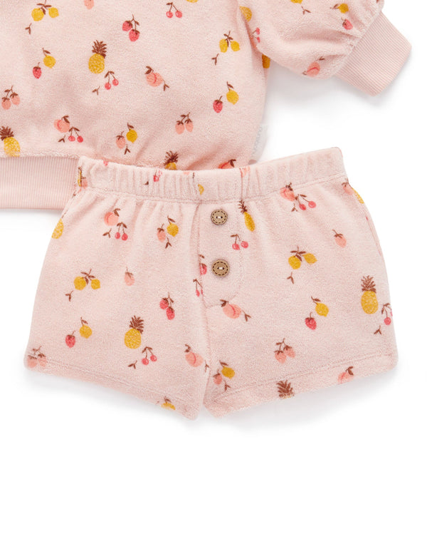 Towelling Set - Summer Fruits Print