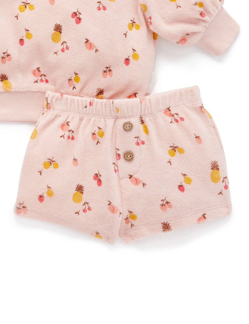 Towelling Set - Summer Fruits Print