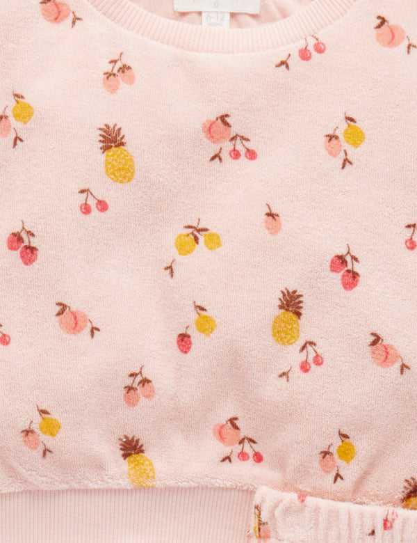 Towelling Set - Summer Fruits Print