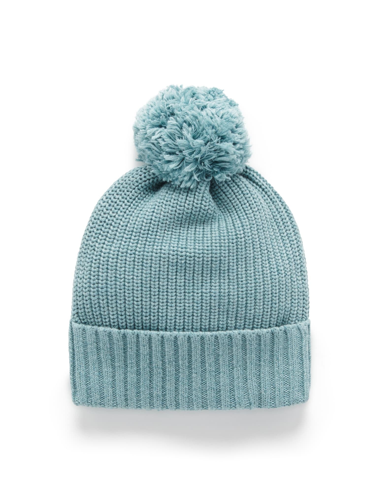 Fishermans Rib Beanie - Moss Melange