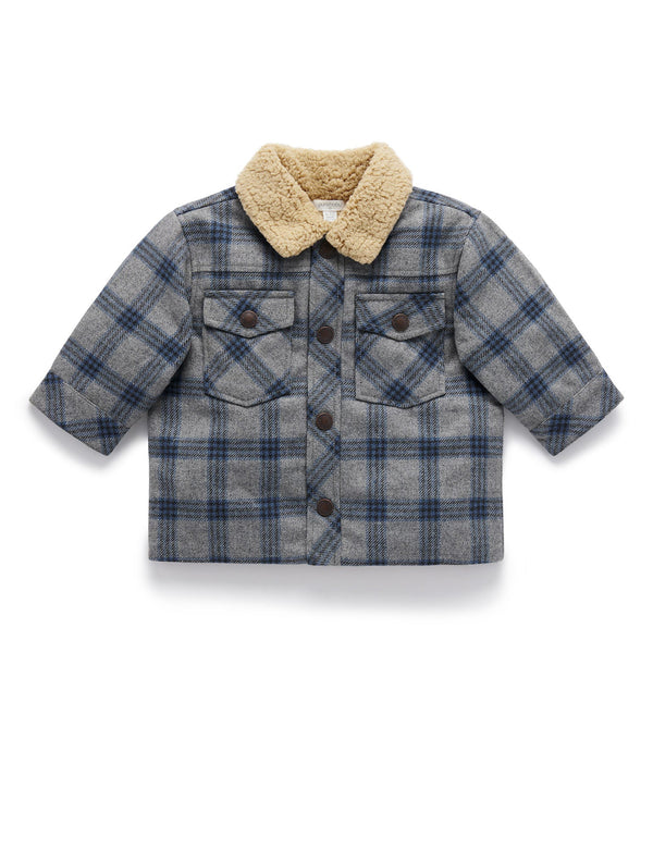 Check Sherpa Jacket - Lumberjack Check