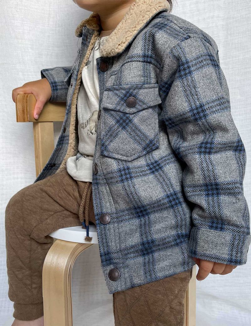 Check Sherpa Jacket - Lumberjack Check