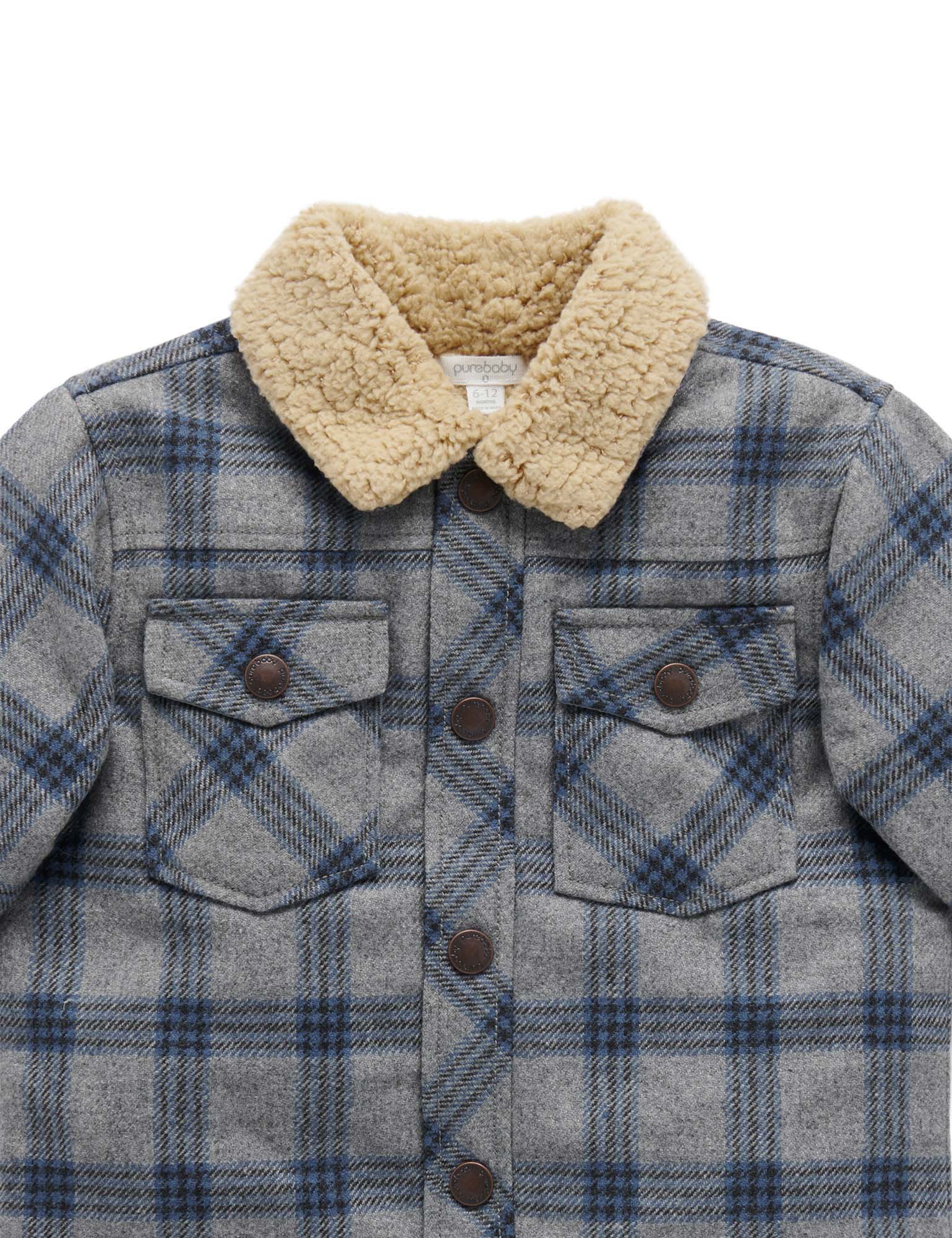 Check Sherpa Jacket - Lumberjack Check