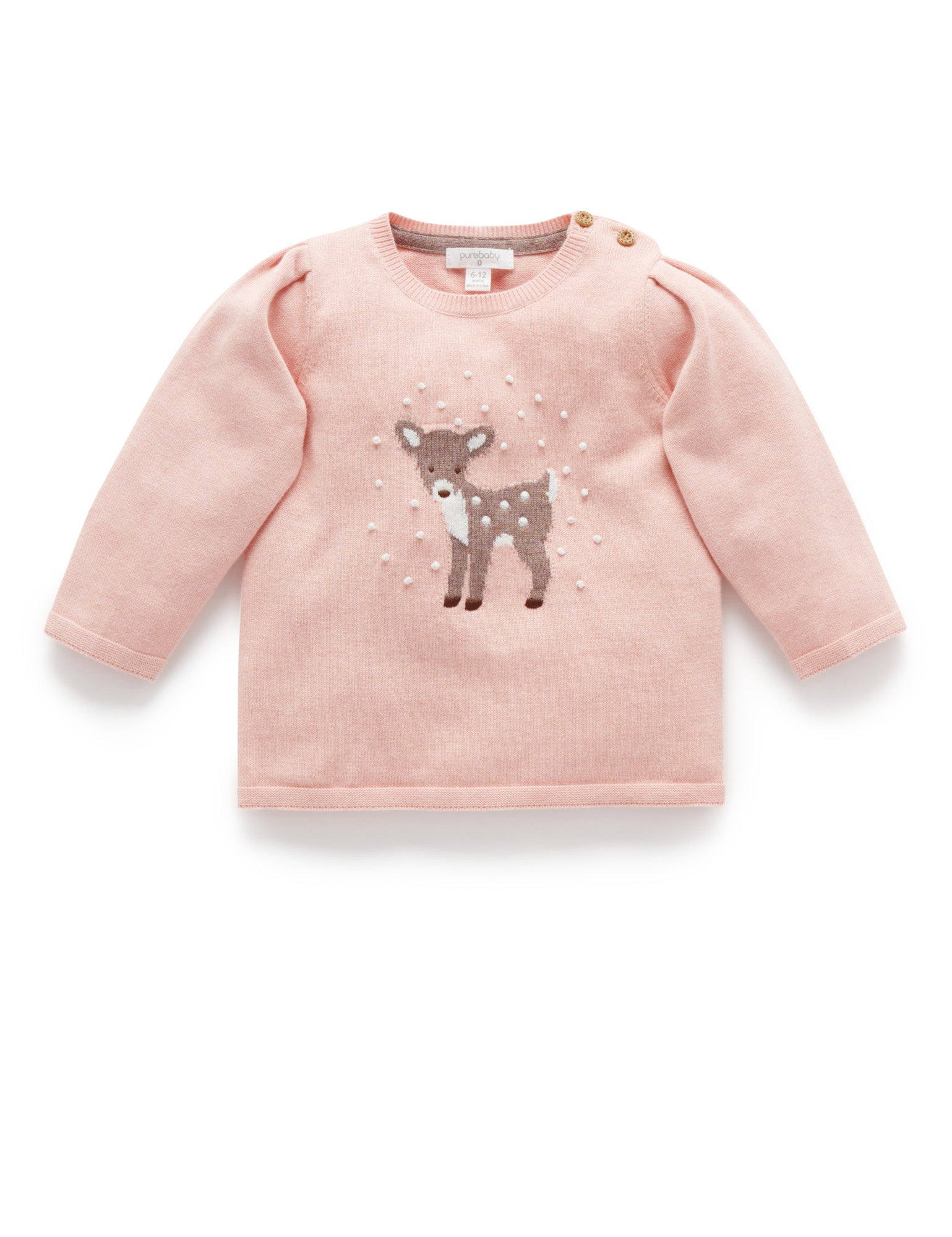Snow Storm Jumper - Blush Melange