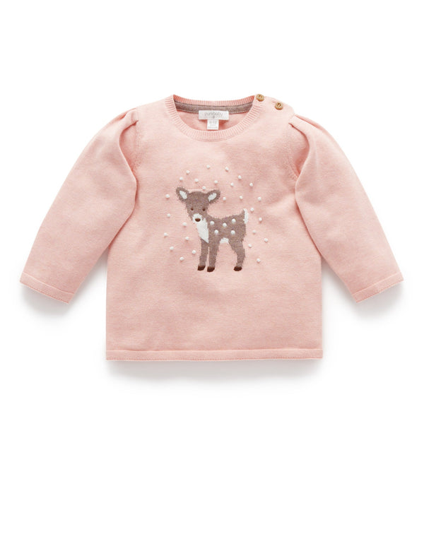 Snow Storm Jumper - Blush Melange