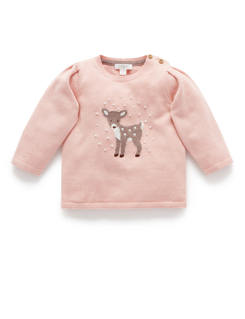 Snow Storm Jumper - Blush Melange