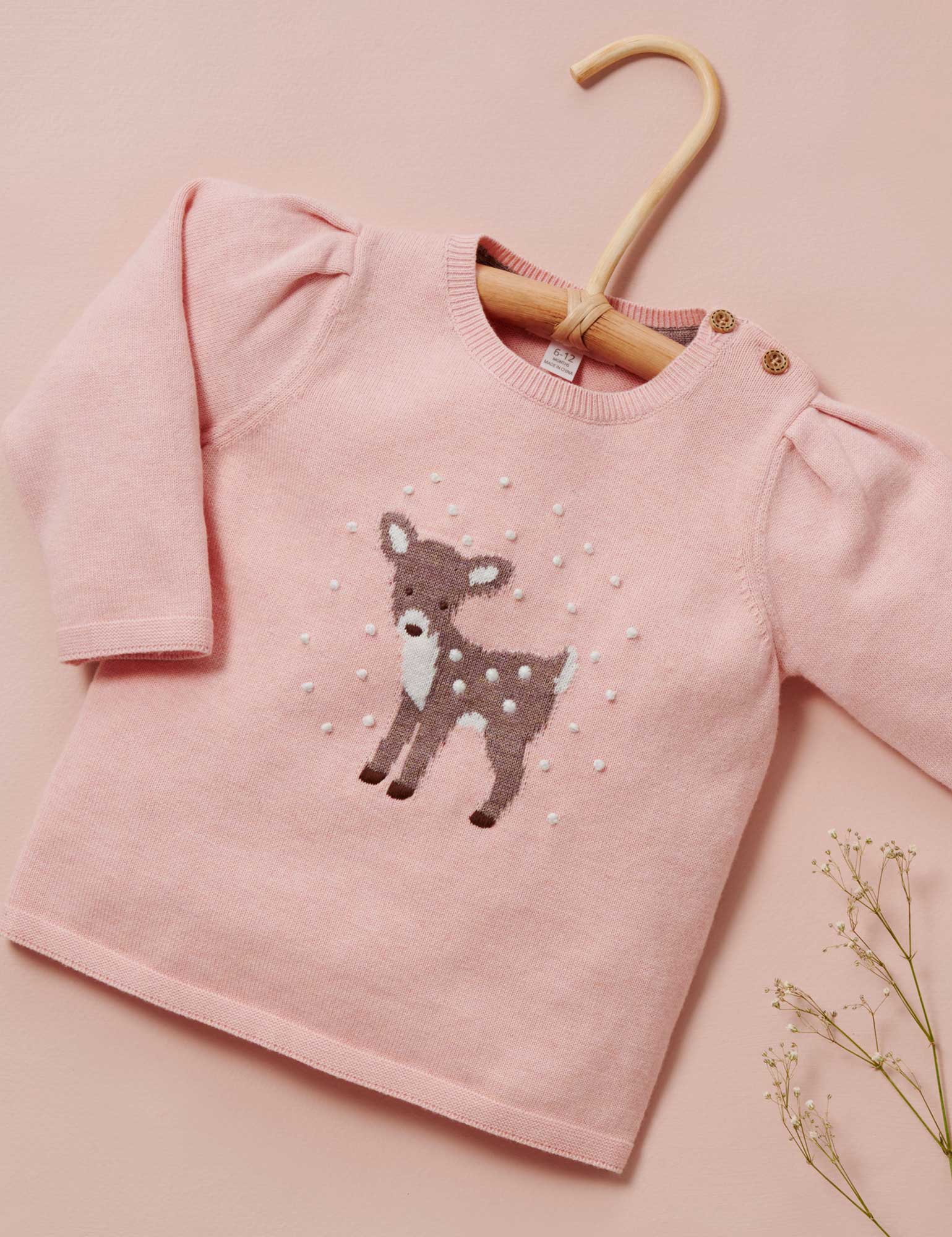 Snow Storm Jumper - Blush Melange