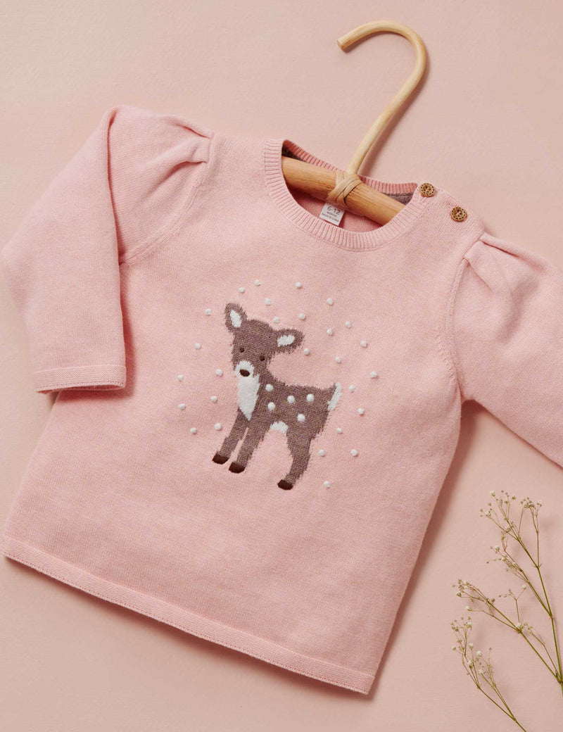 Snow Storm Jumper - Blush Melange
