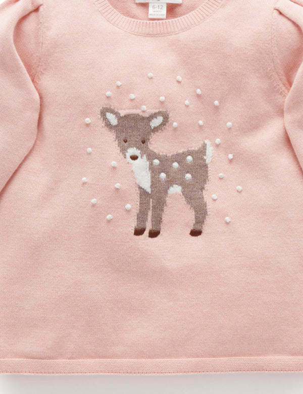 Snow Storm Jumper - Blush Melange