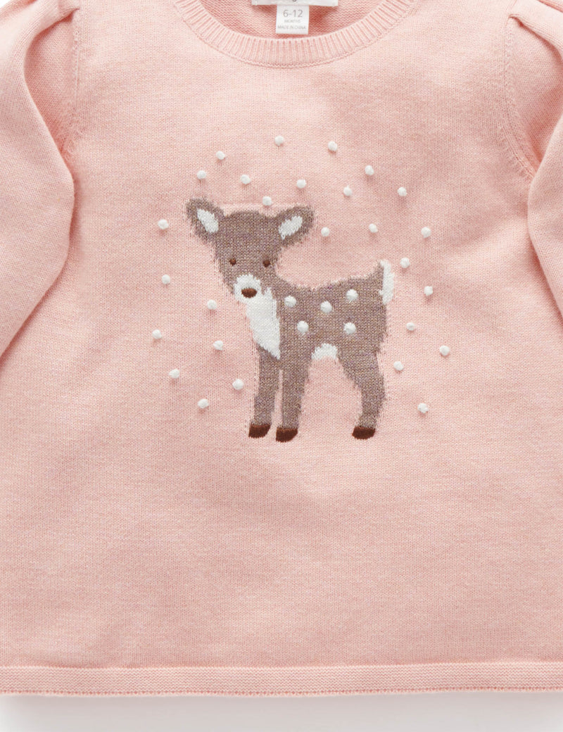 Snow Storm Jumper - Blush Melange
