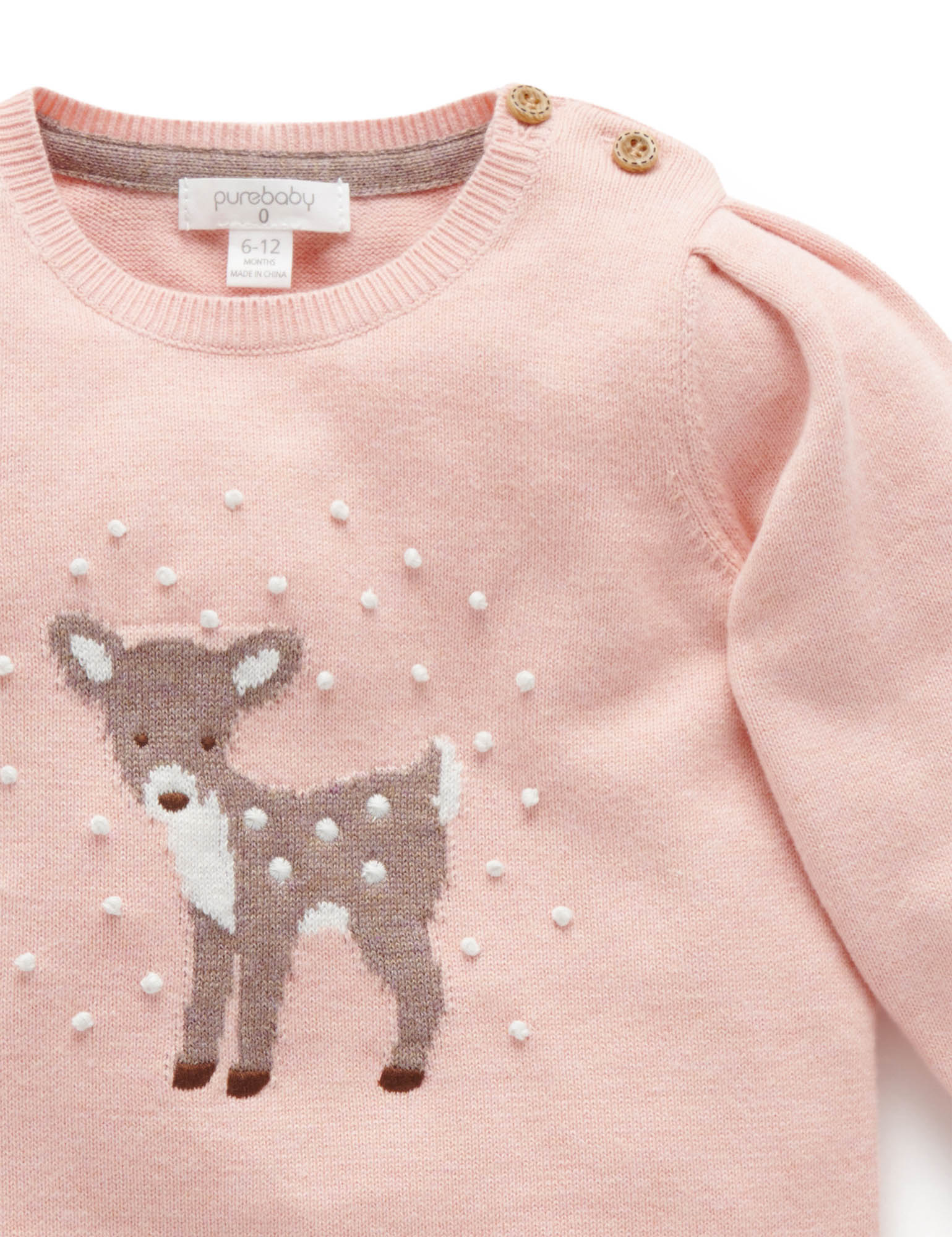 Snow Storm Jumper - Blush Melange