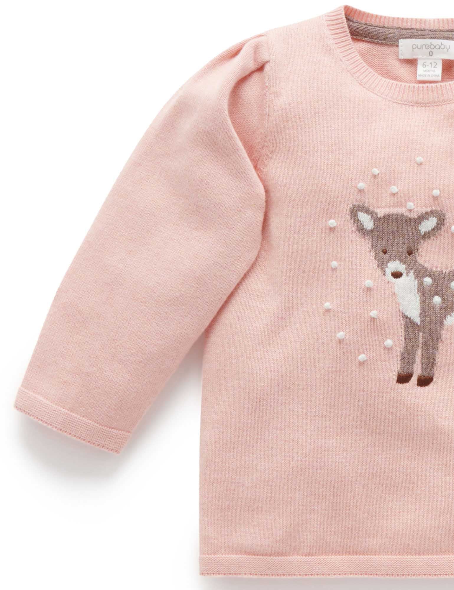 Snow Storm Jumper - Blush Melange