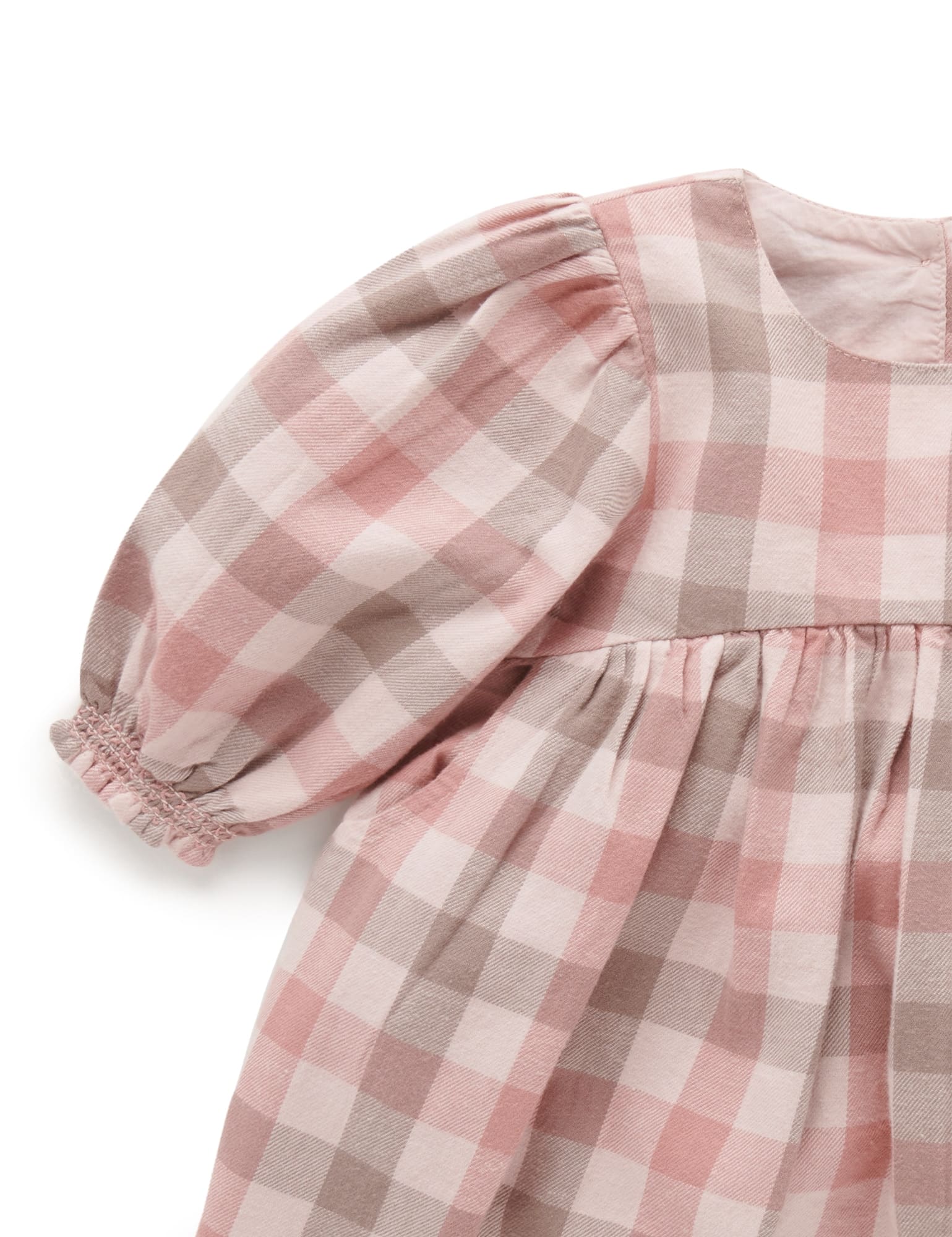 Plaid Dress - Blush Check
