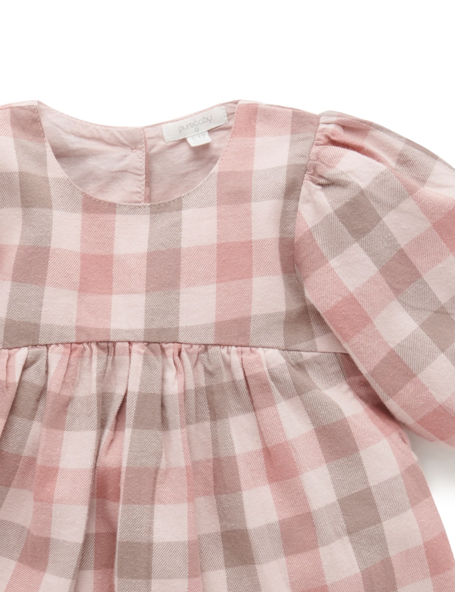 Plaid Dress - Blush Check