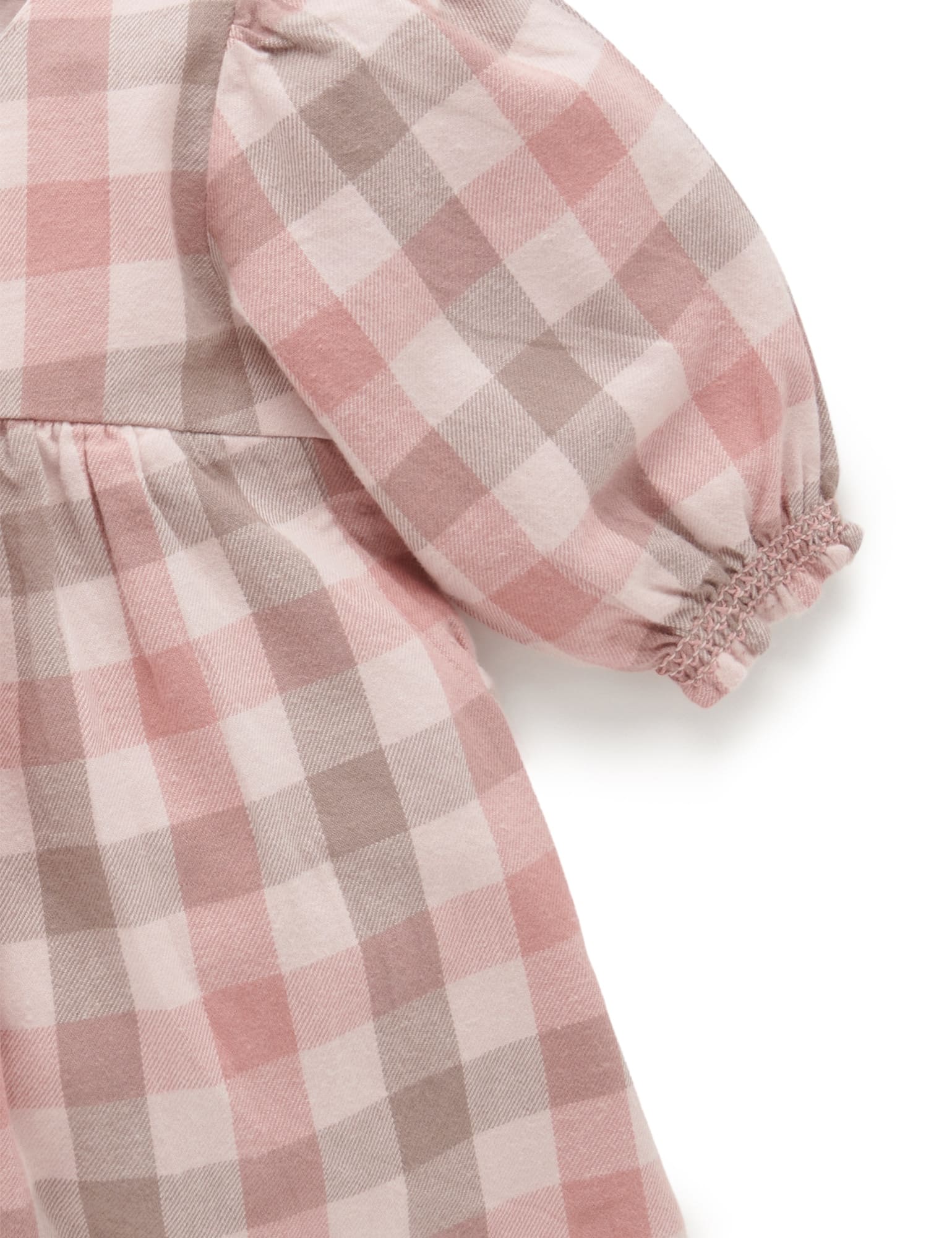 Plaid Dress - Blush Check