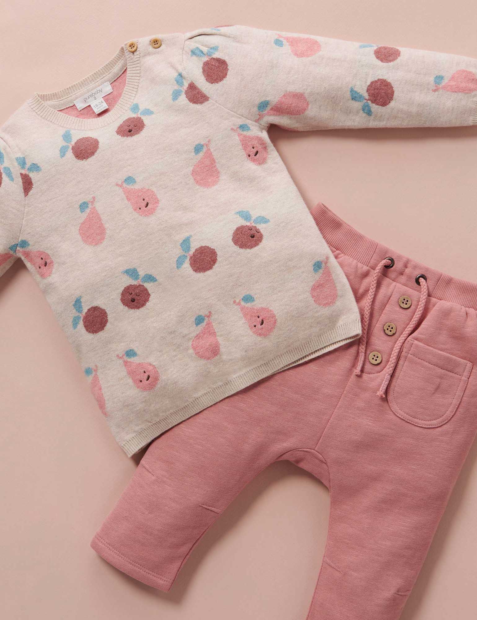 Slouchy Track Pants - Nectarine