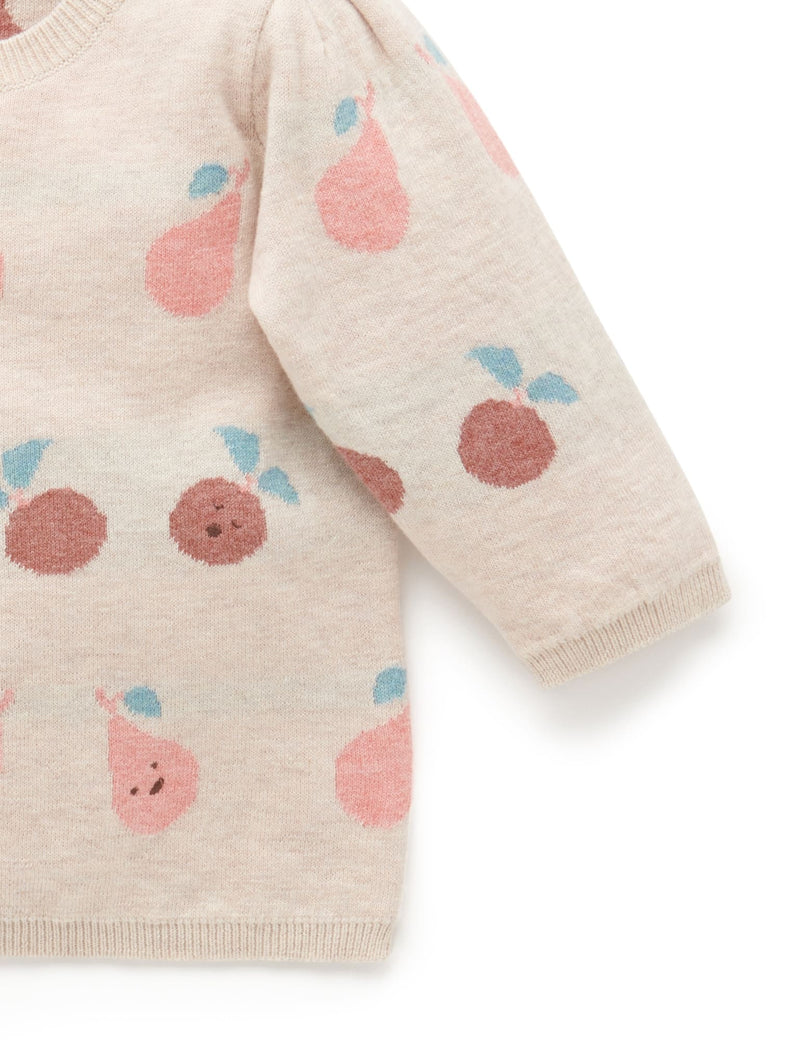 Winter Fruits Jumper - Fruits Jacquard